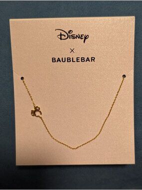 Disney X BaubleBar Mickey Mouse Gold-Tone Chain Necklace